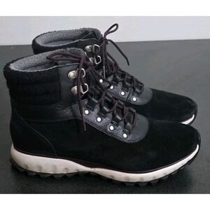 Cole Haan Zero Grand Explore Women Waterproof Hike Trail Boots 8.5B Nubuck Black